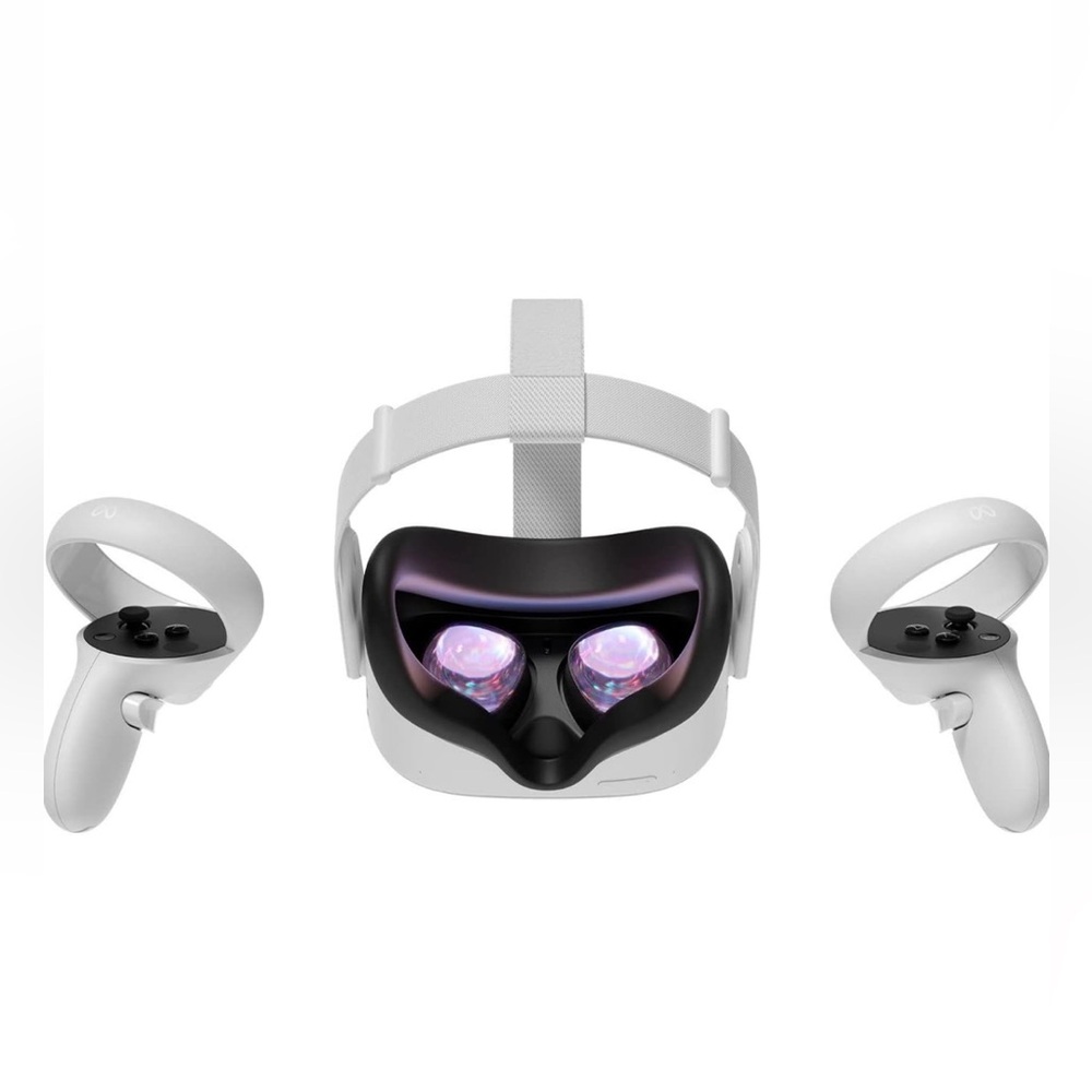 VR Headset with Controllers - White